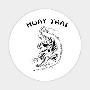 Muay Thai Tiger Sak Yant Tattoo Kickboxing Thailand Magnet